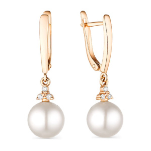 Серьги из золота с полудрагоценными вставками