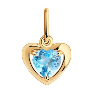 Подвеска из золота с полудрагоценными вставками