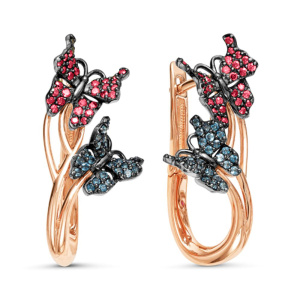 Серьги из золота Premium