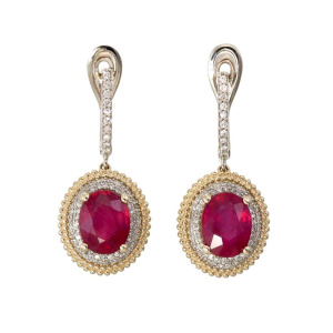 Серьги из золота Premium