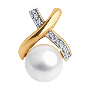 Подвеска из золота с полудрагоценными вставками