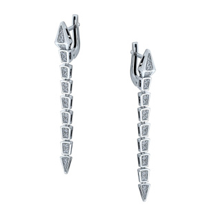 Серьги из белого золота