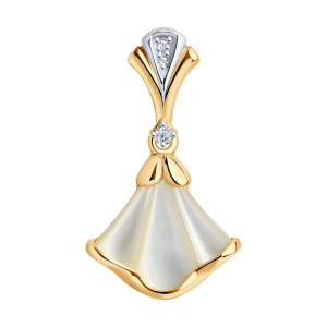 Подвеска из золота с полудрагоценными вставками