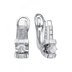 Серьги из золота Premium