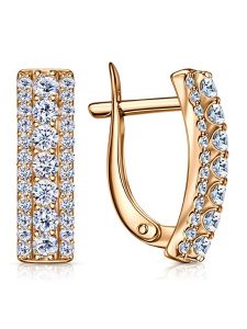 Серьги из золочённого серебра