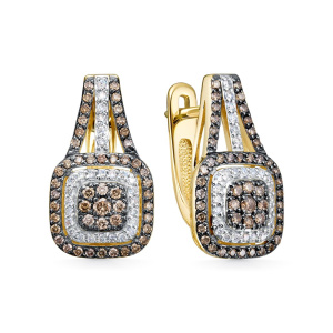 Серьги из золота Premium