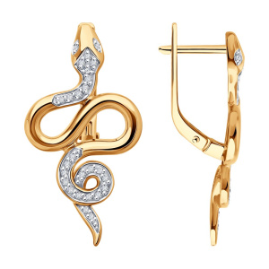 Серьги из золота с бриллиантами