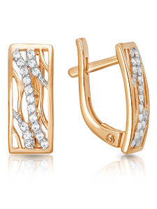 Серьги из золочённого серебра