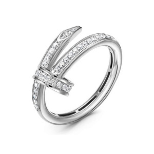 Кольцо из белого золота