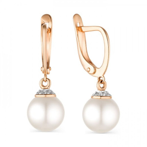 Серьги из золота с полудрагоценными вставками