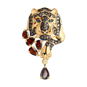 Подвеска из золота с полудрагоценными вставками