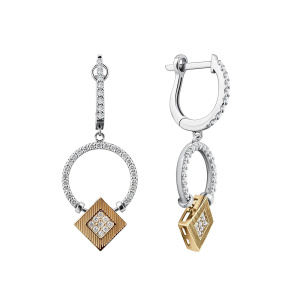 Серьги из золота Premium