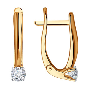 Серьги из золота с бриллиантами