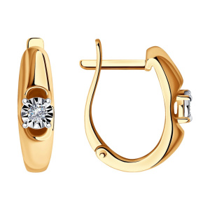 Серьги из золота с бриллиантами