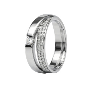 Кольцо из золота с бриллиантами