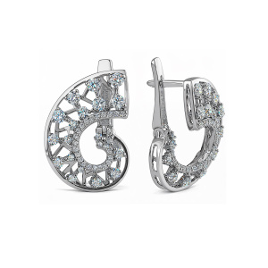 Серьги из золота Premium