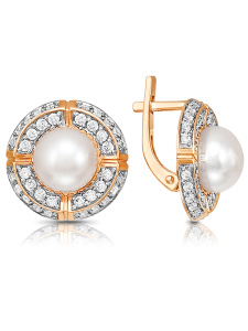 Серьги из золочённого серебра