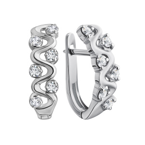 Серьги из золота с бриллиантами