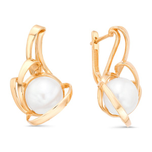 Серьги из золота с полудрагоценными вставками