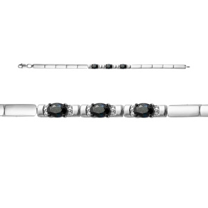 Браслет из золота с цветными драгоценными вставками