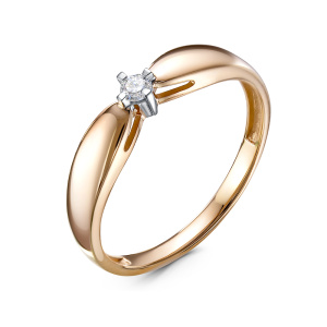 Кольцо из золота с бриллиантами