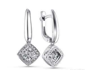 Серьги из золота с бриллиантами