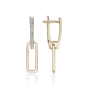 Серьги из золота с бриллиантами