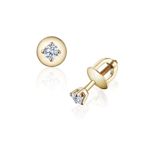 Серьги из золота Premium