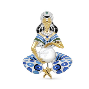 Брошь из серебра