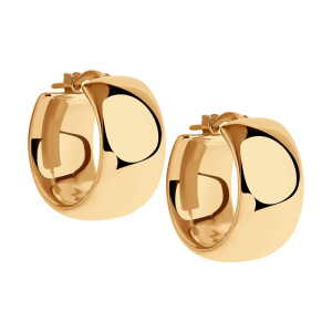 Серьги из золочённого серебра