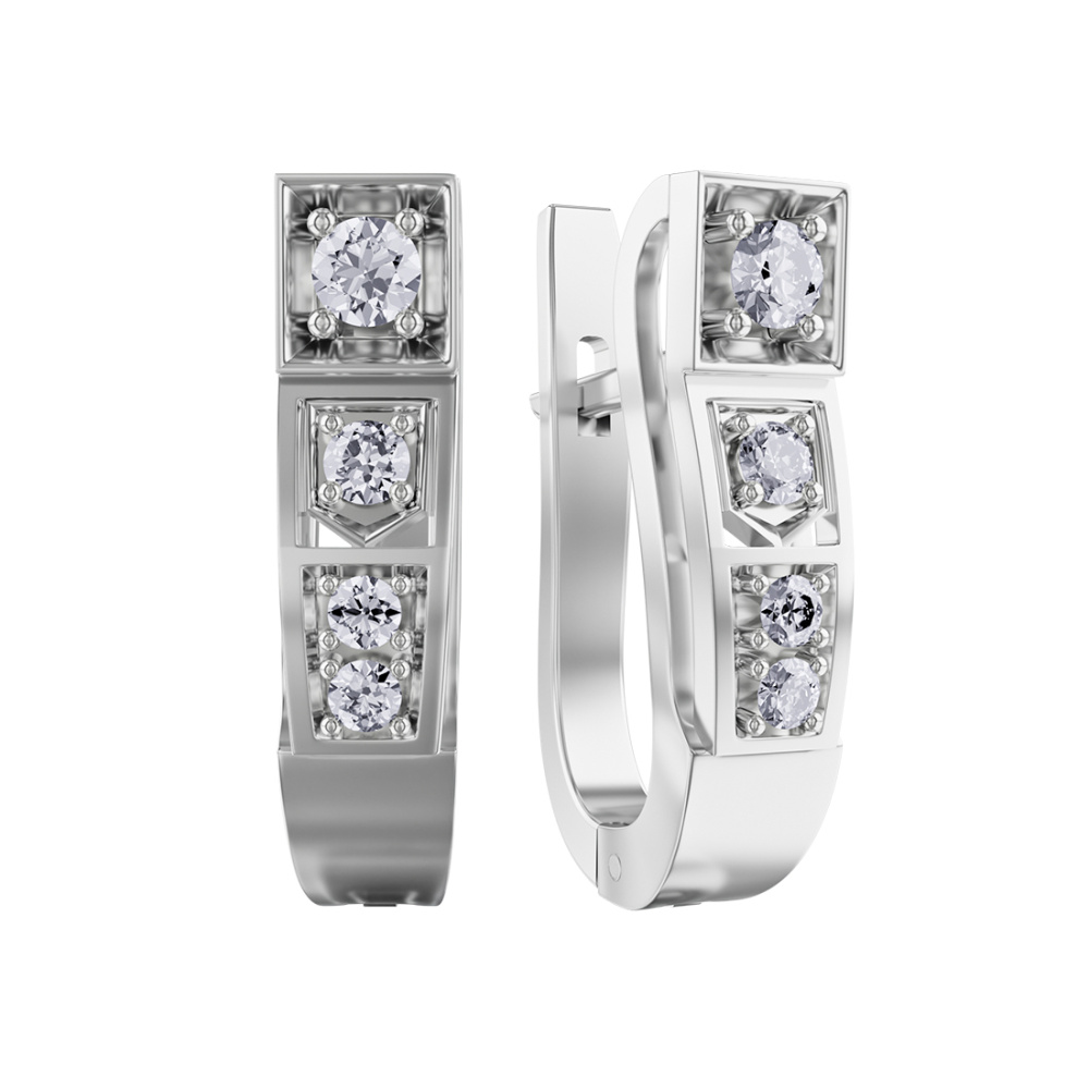 Серьги из золота с бриллиантами