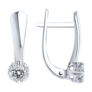 Серьги из золота с бриллиантами