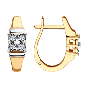 Серьги из золота с бриллиантами