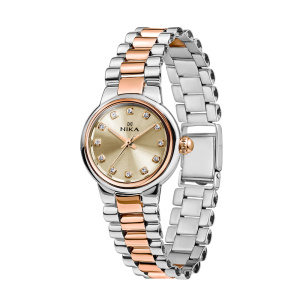 Часы из серебра с золотом