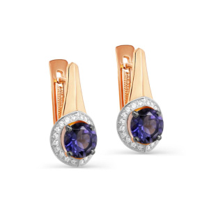 Серьги из золота Premium