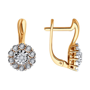 Серьги из золота с бриллиантами