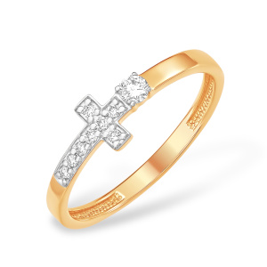 Кольцо из золота с бриллиантами