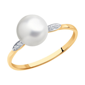 Кольцо из золота с полудрагоценными вставками