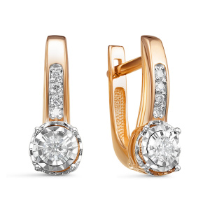 Серьги из золота с бриллиантами