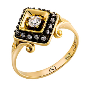 Кольцо из золота Premium