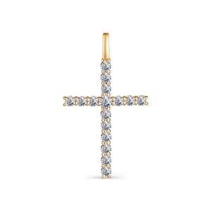 Крест из золота с бриллиантами