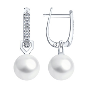 Серьги из золота с полудрагоценными вставками