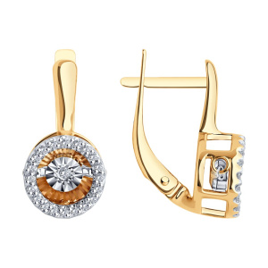 Серьги из золота с бриллиантами