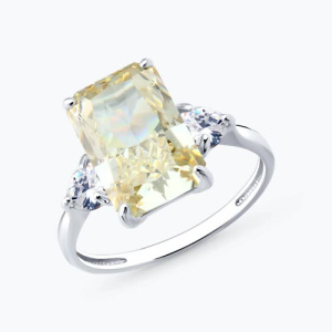 Кольцо из серебра с полудрагоценными вставками