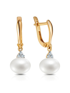 Серьги из золота с полудрагоценными вставками