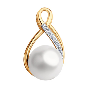 Подвеска из золота с полудрагоценными вставками