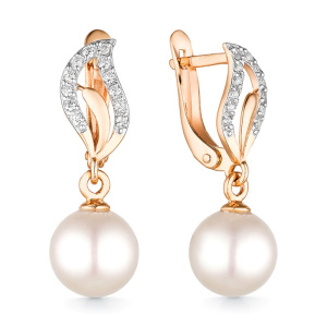 Серьги из золота с полудрагоценными вставками