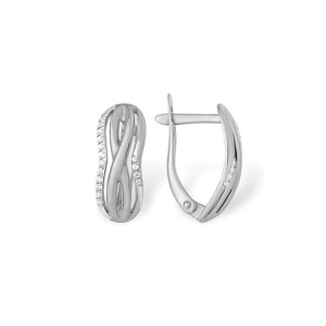 Серьги из белого золота