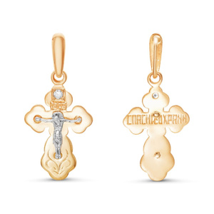 Крест из золота с бриллиантами