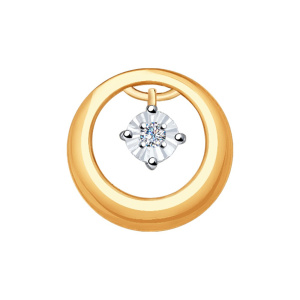 Подвеска из золота с бриллиантами